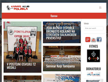 Tablet Screenshot of karate-klub-polzela.si